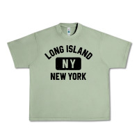 Oil Green long island ny gym style distressed amber print Urban Heavy Tee - artisFamous