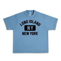 Pebble Blue long island ny gym style distressed amber print Urban Heavy Tee - artisFamous