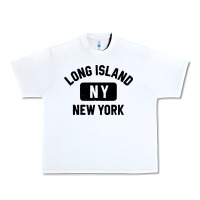 White long island ny gym style distressed amber print Urban Heavy Tee - artisFamous
