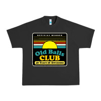 Pigment Black mens old balls club 40 years awesome Urban Heavy Tee - artisFamous