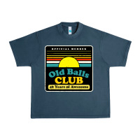 Midnight Navy mens old balls club 40 years awesome Urban Heavy Tee - artisFamous