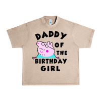 French Oak mens peppa pig daddy of the birthday Urban Heavy Tee - artisFamous