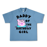Pebble Blue mens peppa pig daddy of the birthday Urban Heavy Tee - artisFamous