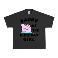 Pigment Black mens peppa pig daddy of the birthday Urban Heavy Tee - artisFamous