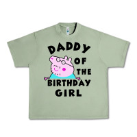 Oil Green mens peppa pig daddy of the birthday Urban Heavy Tee - artisFamous