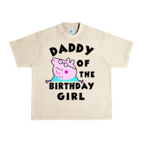 Sandshell mens peppa pig daddy of the birthday Urban Heavy Tee - artisFamous