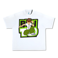 White ben tennyson ben 10 Urban Heavy Tee - artisFamous