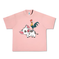 Salmon hei hei rooster and pig funny cartoon Urban Heavy Tee - artisFamous