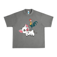 Tornado hei hei rooster and pig funny cartoon Urban Heavy Tee - artisFamous