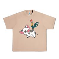Burro hei hei rooster and pig funny cartoon Urban Heavy Tee - artisFamous