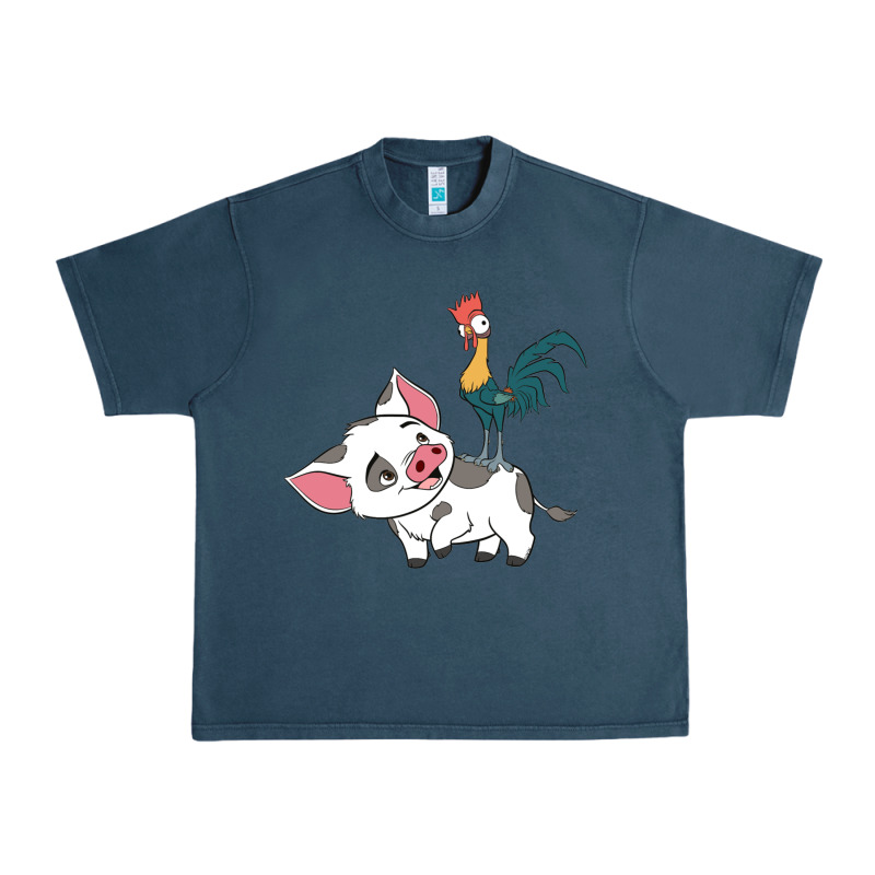 Hei Hei Rooster And Pig Funny Cartoon Urban Heavy Tee by artisFamous | Teevron