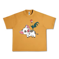 Peanut Butter hei hei rooster and pig funny cartoon Urban Heavy Tee - artisFamous