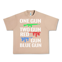 Burro one gun two gun red gun blue gun Urban Heavy Tee - artisFamous
