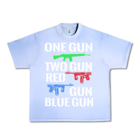 Grape Ice one gun two gun red gun blue gun Urban Heavy Tee - artisFamous
