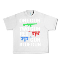 Lunar Rock one gun two gun red gun blue gun Urban Heavy Tee - artisFamous