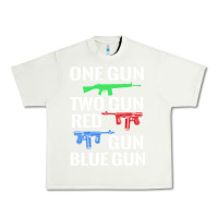 Pistachio one gun two gun red gun blue gun Urban Heavy Tee - artisFamous