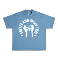 Pebble Blue caffè e muay thai divertente Urban Heavy Tee - artisFamous