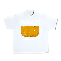 White neat whiskey glass Urban Heavy Tee - artisFamous