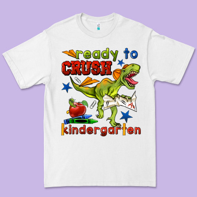 Ready To Crush Kindergarten Premium Tee Designed By Bundleandbundleshop