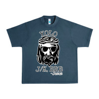 Midnight Navy funny jesus easter yolo jk brb Urban Heavy Tee - artisFamous