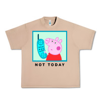 Burro peppa pig not today Urban Heavy Tee - artisFamous