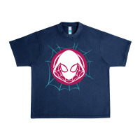 Navy spider girl Urban Heavy Tee - artisFamous