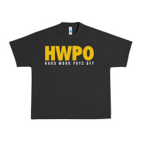Pigment Black HWPO - HARD WORK PAYS OFF Urban Heavy Tee - artisFamous