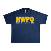 Navy HWPO - HARD WORK PAYS OFF Urban Heavy Tee - artisFamous