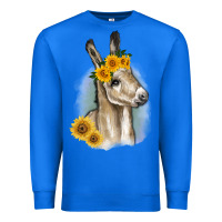 True Royal Sunflower Baby Donkey Premium Sweatshirt - RanaPortraitStore