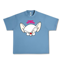 Pebble Blue pinky and the brain big face Urban Heavy Tee - artisFamous