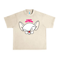 Sandshell pinky and the brain big face Urban Heavy Tee - artisFamous