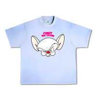 Grape Ice pinky and the brain big face Urban Heavy Tee - artisFamous