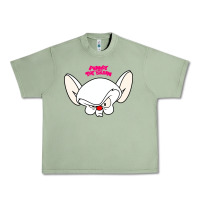Oil Green pinky and the brain big face Urban Heavy Tee - artisFamous
