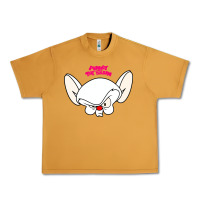 Peanut Butter pinky and the brain big face Urban Heavy Tee - artisFamous