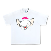 White pinky and the brain big face Urban Heavy Tee - artisFamous