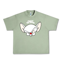 Oil Green pinky and the brain big face Urban Heavy Tee - artisFamous