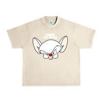 Sandshell pinky and the brain big face Urban Heavy Tee - artisFamous