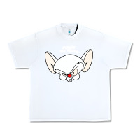 White pinky and the brain big face Urban Heavy Tee - artisFamous