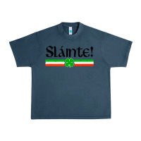 Midnight Navy slainte shirt irish cheers toast shamrock Urban Heavy Tee - artisFamous
