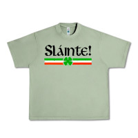 Slainte Shirt Irish Cheers Toast Shamrock Urban Heavy Tee | Teevron