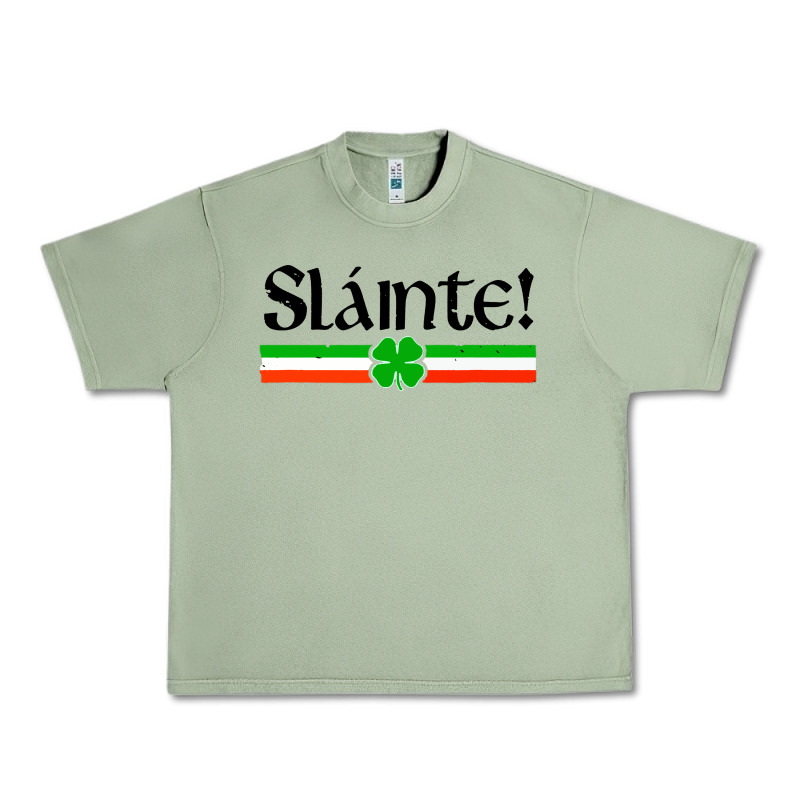 Slainte Shirt Irish Cheers Toast Shamrock Urban Heavy Tee by artisFamous | Teevron