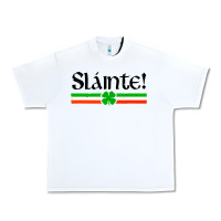 White slainte shirt irish cheers toast shamrock Urban Heavy Tee - artisFamous