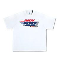 White Indy 500 Urban Heavy Tee - artisFamous