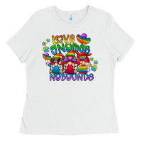 White love gnome no bounds Ladies Tee - CowhideDigitalArt