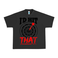 Pigment Black i'd hit that darts Urban Heavy Tee - artisFamous