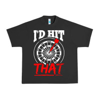 Pigment Black i'd hit that darts Urban Heavy Tee - artisFamous