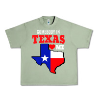 Oil Green state of texas somebody loves me Urban Heavy Tee - artisFamous