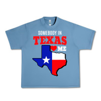 Pebble Blue state of texas somebody loves me Urban Heavy Tee - artisFamous