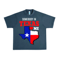 Midnight Navy state of texas somebody loves me Urban Heavy Tee - artisFamous