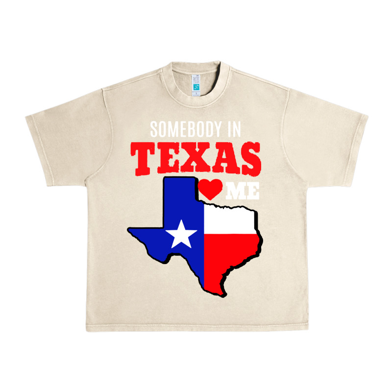 State Of Texas Somebody Loves Me Urban Heavy Tee by artisFamous | Teevron
